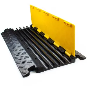RK RK-CP-5CST, 5Channel Modular Rubber Cable Protector Ramp-straight