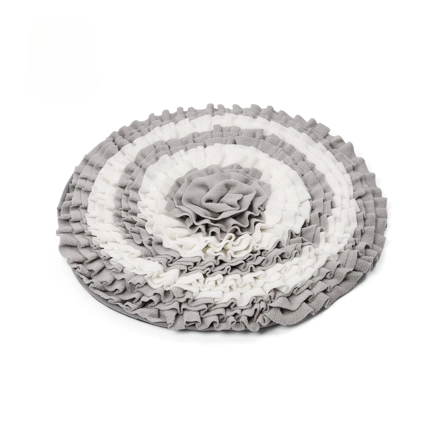 Snuffy - Round Gray & White Snuffle Mat