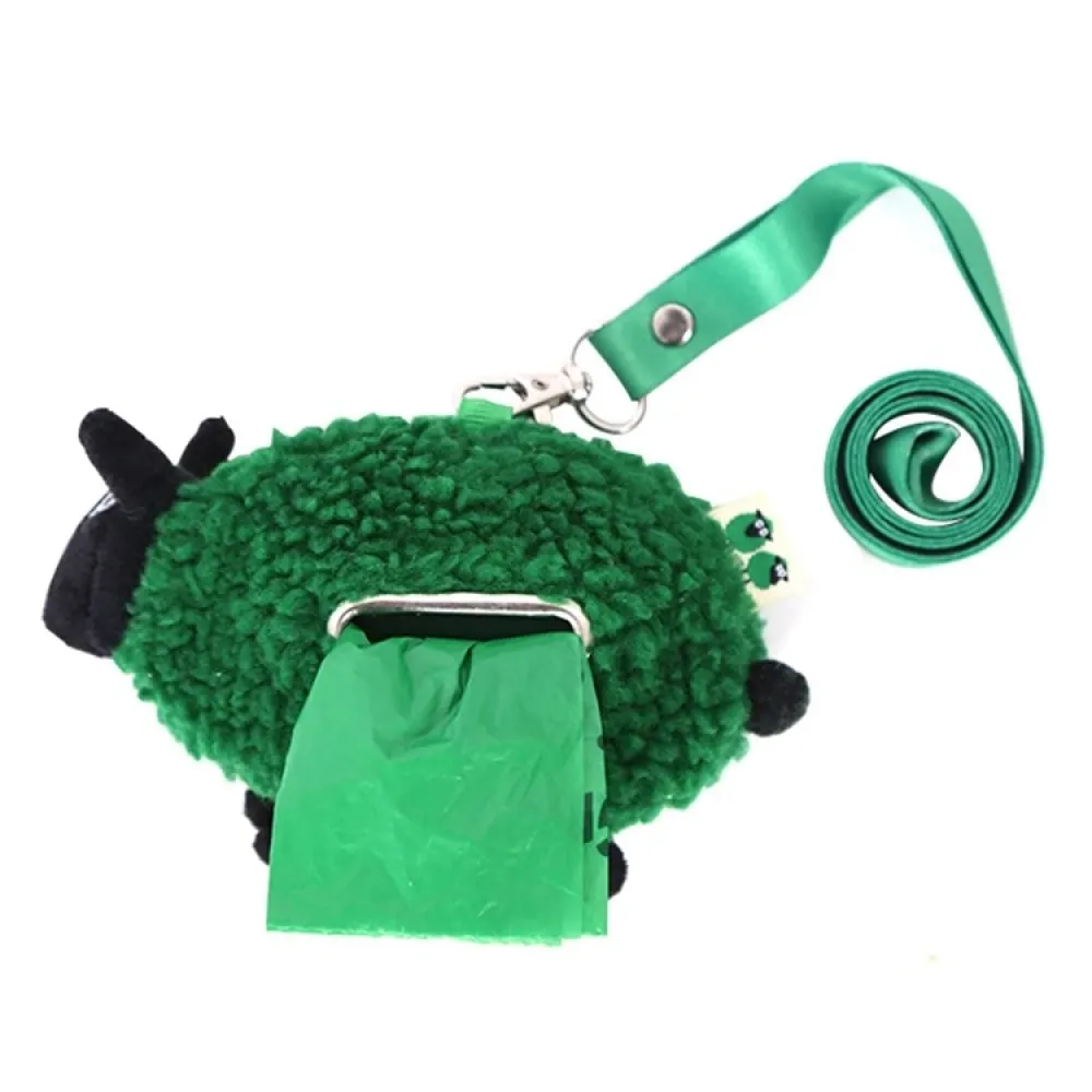 Talking Dog Club Baa Baa Black Sheep! Poop Bag Dispenser for Dogs and Cats (Green)