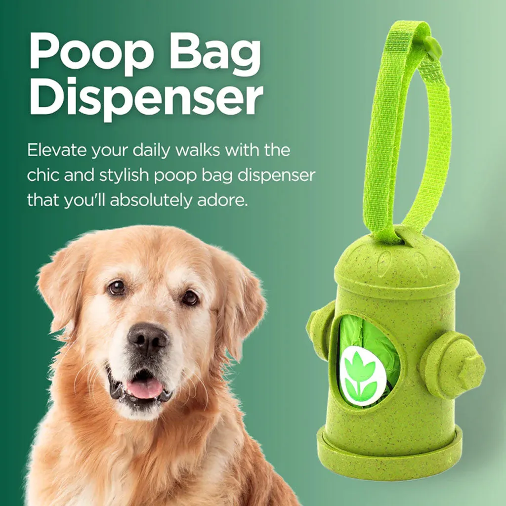 The Original Poop Bags Hydrant Dispenser with Poop Bags, 15-count