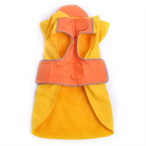 Yellow Ducky Dog Raincoat