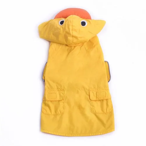 Yellow Ducky Dog Raincoat