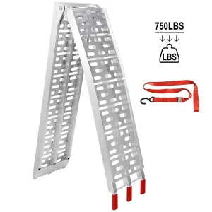 ZENY™ 7.5' Aluminum Truck Ramps/ATV UTV Ramps/Motorcycle Ramps/ for Lawn Mower/Pickup Trucks/ 750lb Capacity