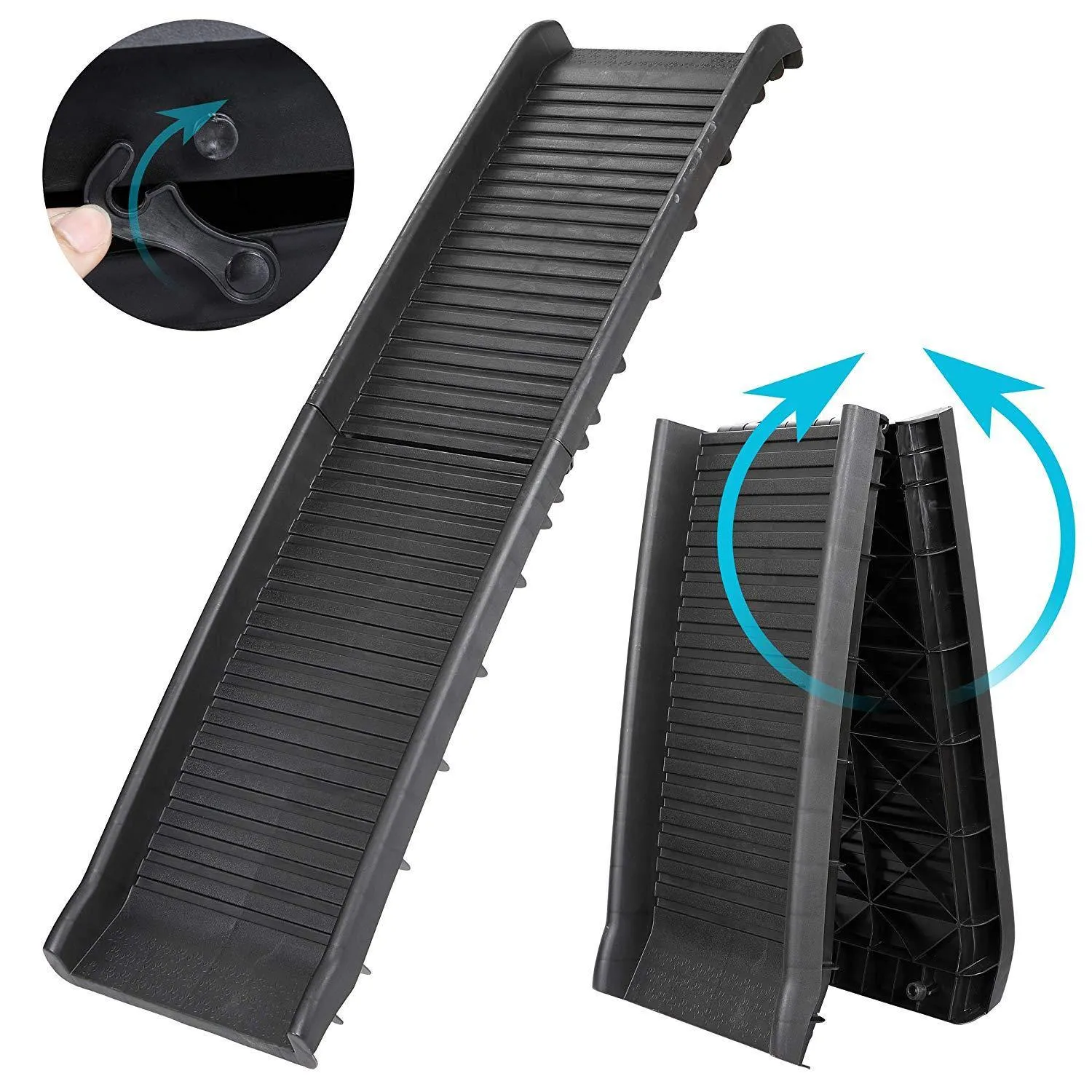 ZENY™ Bi-Fold Pet Ramp for Dog and Cat Ramp Great for Trunk Back Seat Ladder Step Car SUV