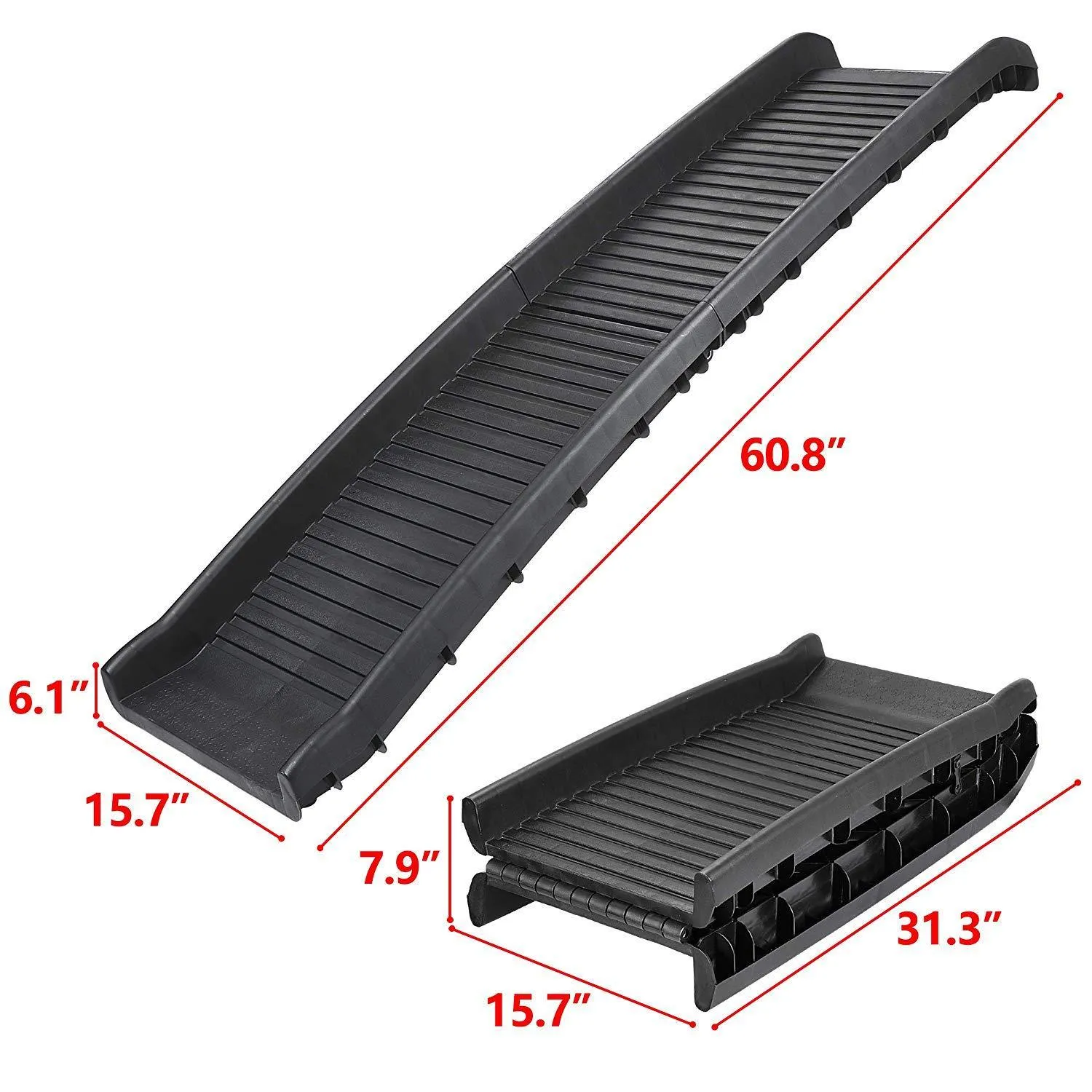 ZENY™ Bi-Fold Pet Ramp for Dog and Cat Ramp Great for Trunk Back Seat Ladder Step Car SUV