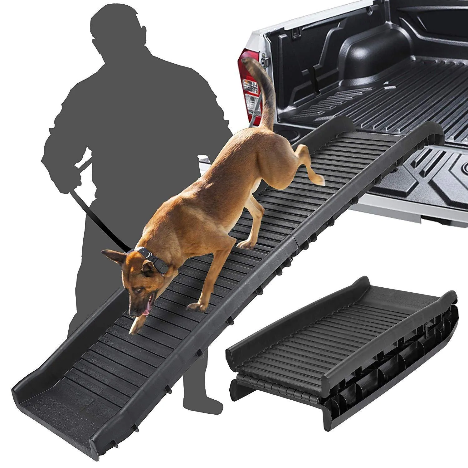 ZENY™ Bi-Fold Pet Ramp for Dog and Cat Ramp Great for Trunk Back Seat Ladder Step Car SUV
